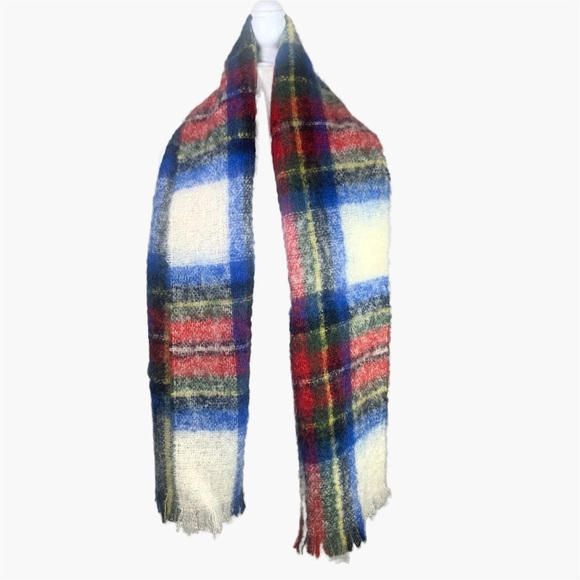 Vintage 70’s Mohair Wool Scarf St. Michael Made In Scotland - Picture 4 of 7